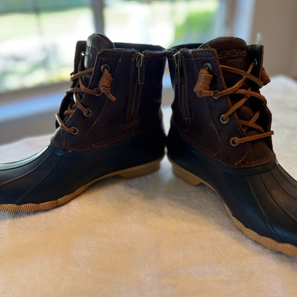 Sperry Saltwater Navy Rainboots - Picture 2 of 5
